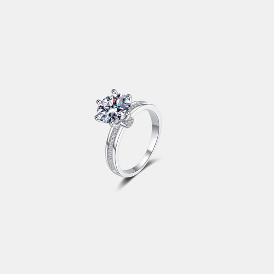 3 Carat Moissanite 925 Sterling Silver Engagement Ring