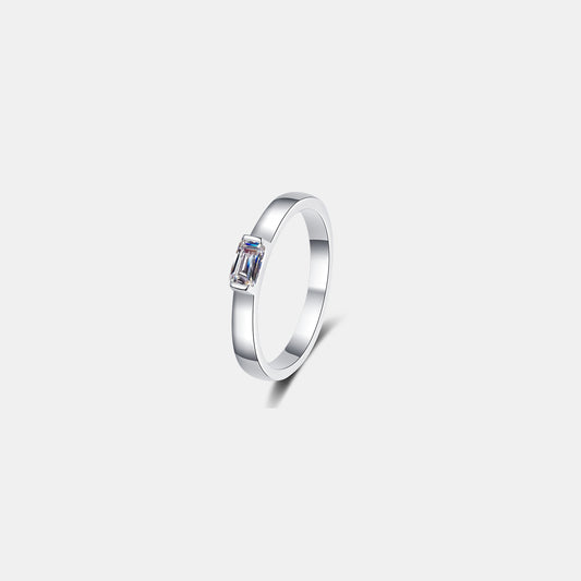 Moissanite 925 Sterling Silver Engagement Ring