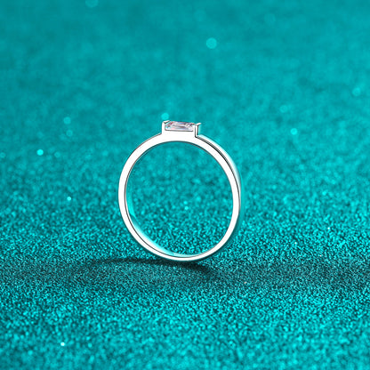 Moissanite 925 Sterling Silver Engagement Ring