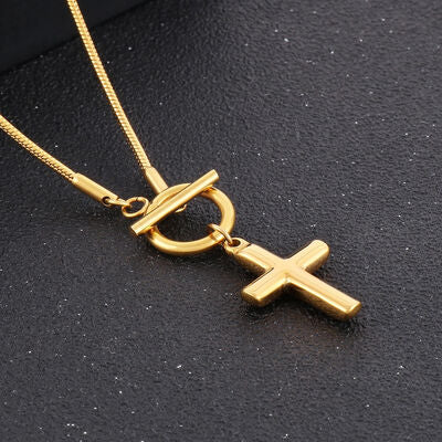 Cross Pendant Stainless Steel Necklace for Men