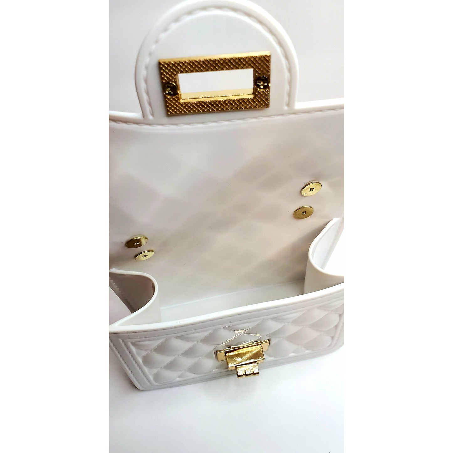 white mini jelly handbag, crossbody bag