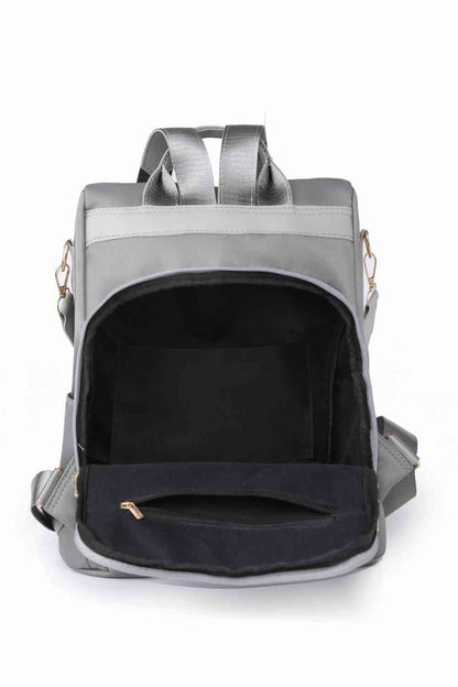 Zipper Pocket Beaded Backpack