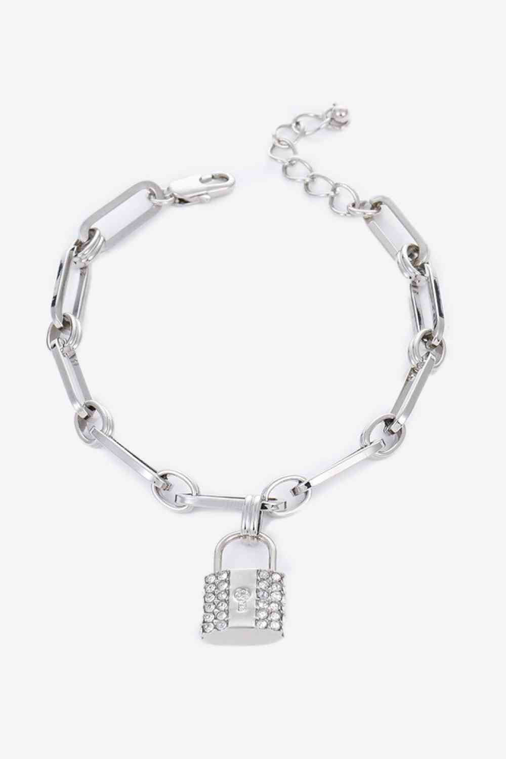 Lock Charm Chain Bracelet
