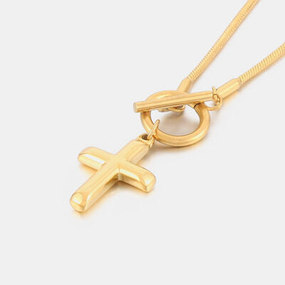 Cross Pendant Stainless Steel Necklace for Men