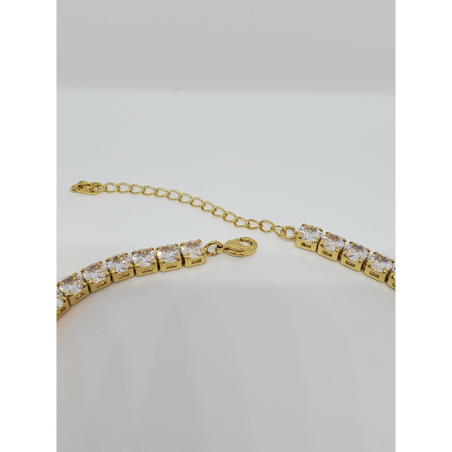 Butterfly Tennis Link Necklace- Gold