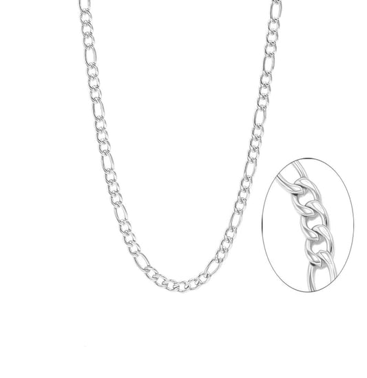 Silver Figaro 4mm Stainless Steel Chain