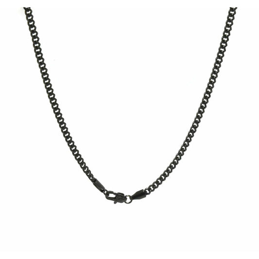 Miami Black Link Chain: Radiant 3mm Cuban Style